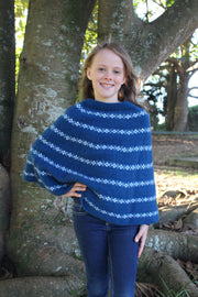 Girls Possum Merino Poncho